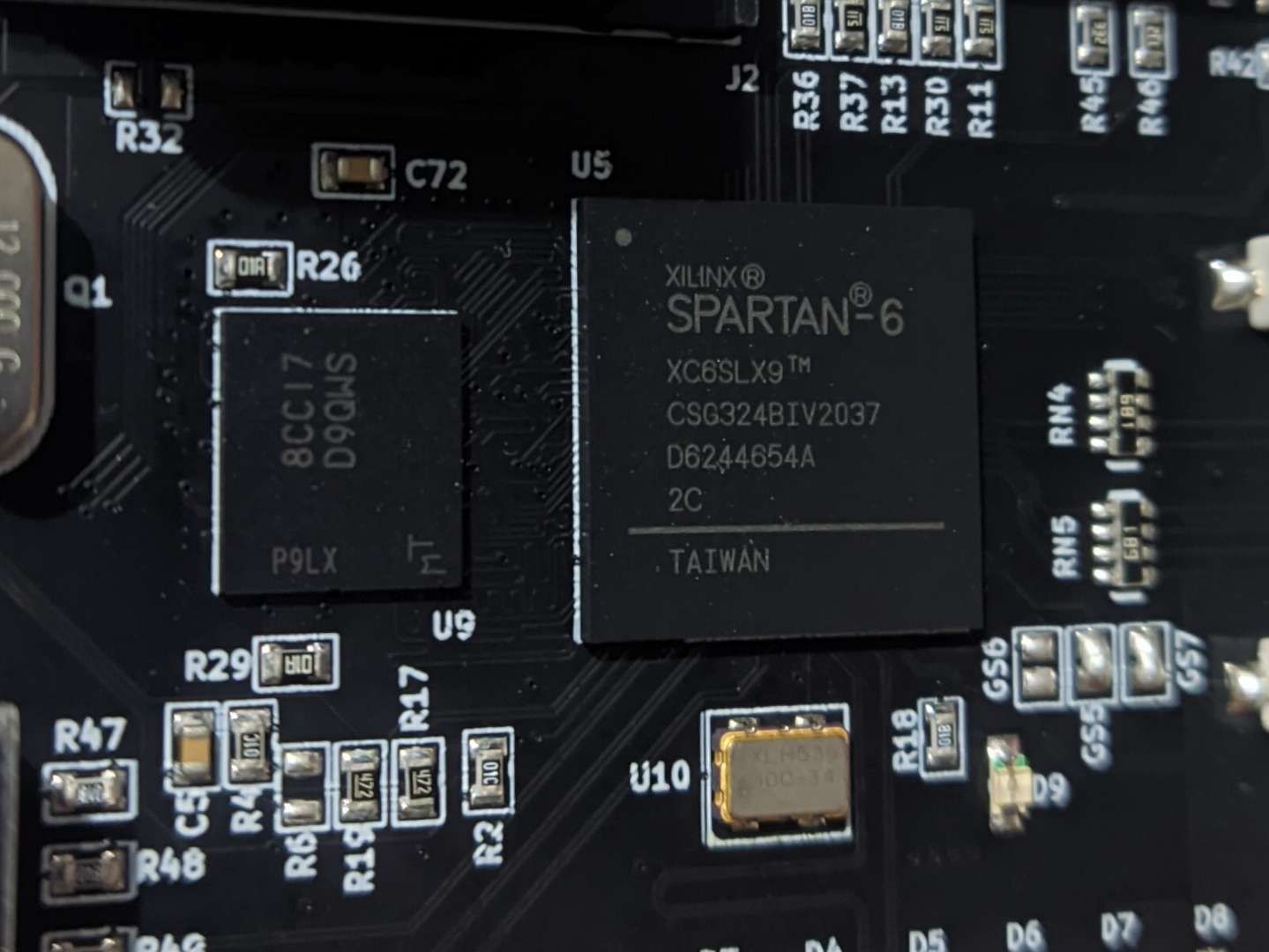 The AMD (Xilinx) Spartan 6 (XC6SLX9) in CSG324 package